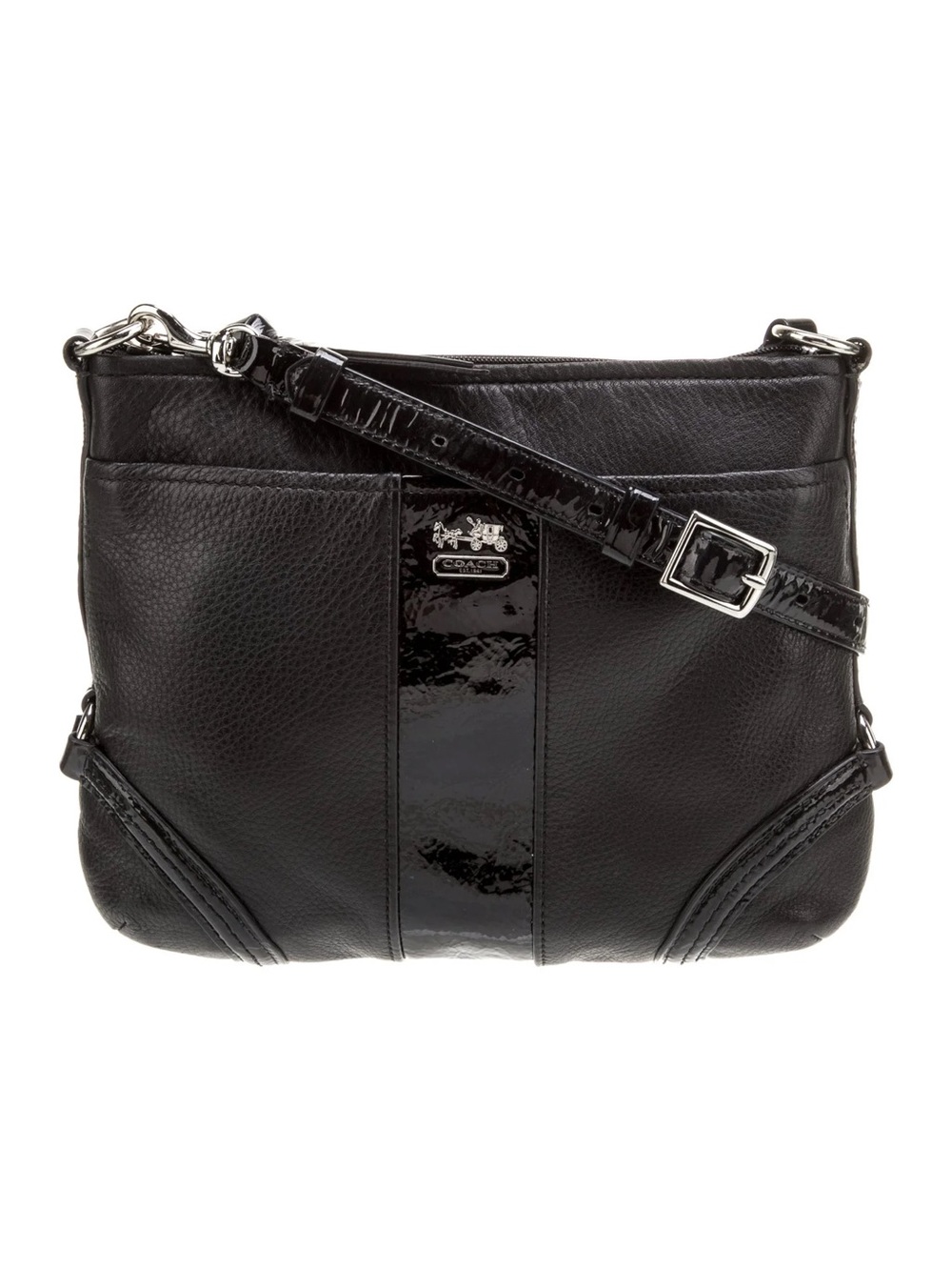 Coach Vintage Crossbody Purse Bag Black Leather